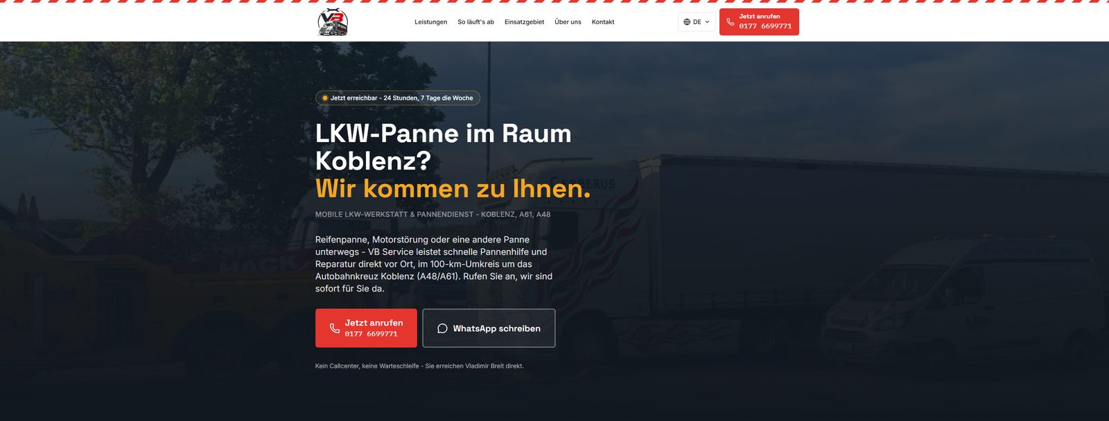Startseite von service-vb.de